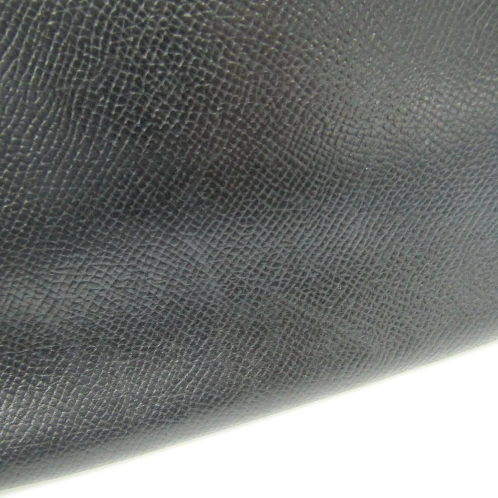 Pre-Owned Hermes Travel Case Men,Women Epsom Leather Long Wallet (bi-fold) Black (Good)
