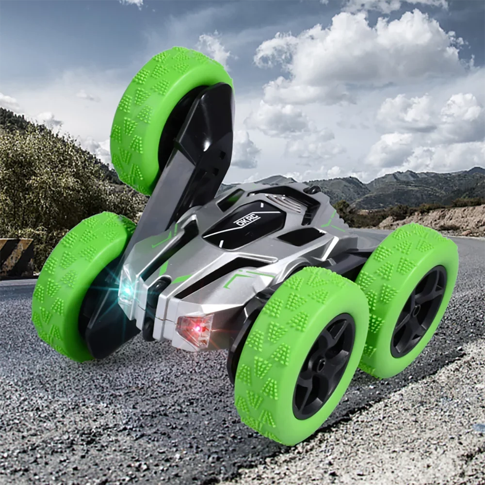 Remote Control Car RC Cars Double-Sided Swing Arm 360 ° Flip Stunt Car 4WD High-Speed Rotating Toy Cars RC Drift Car, Remote Control Car for Boys 8-12