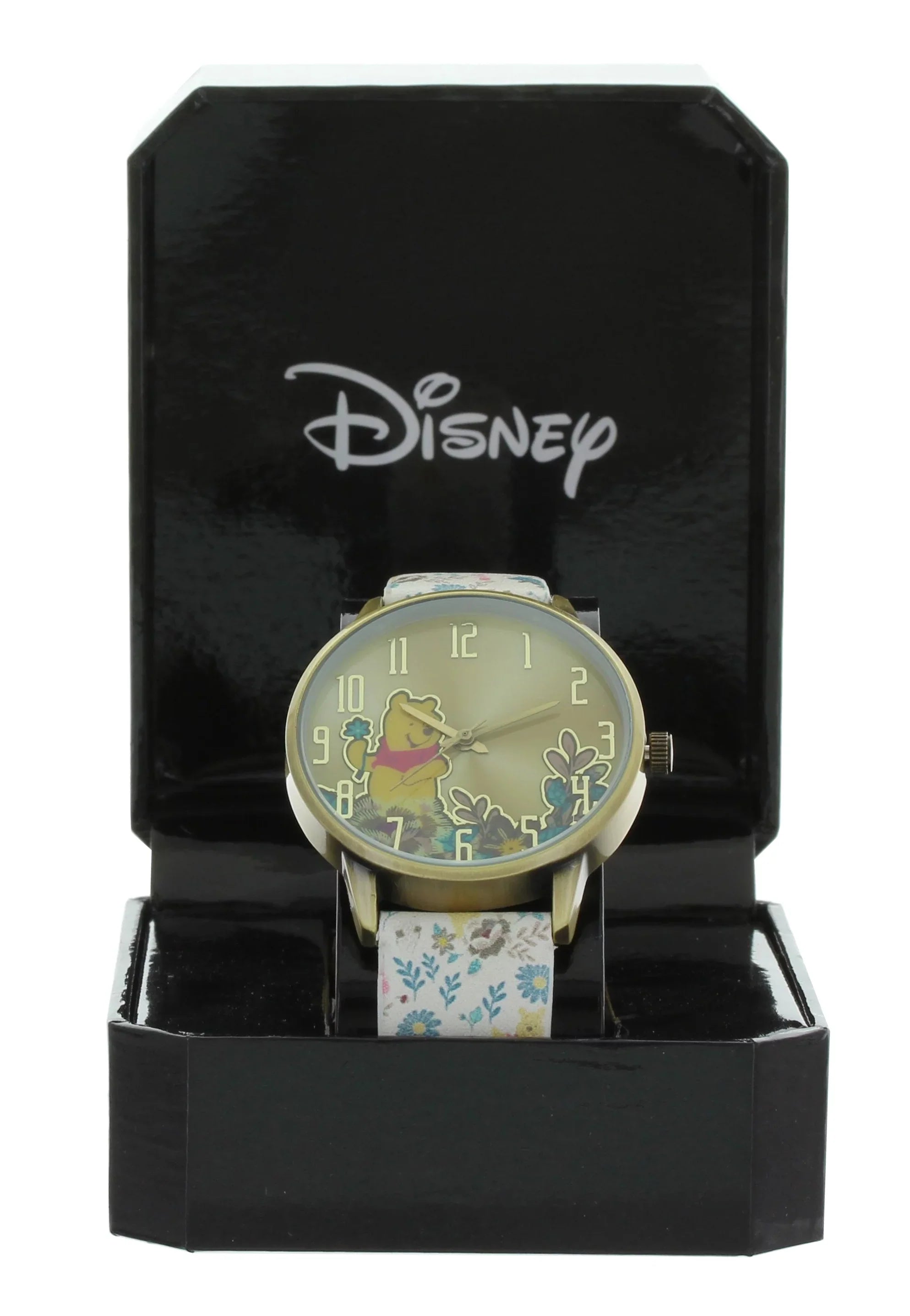 Cute Classic look Disney Winnie The Pooh Printed Band Watch Enjoy Picking flower WP5037-AB