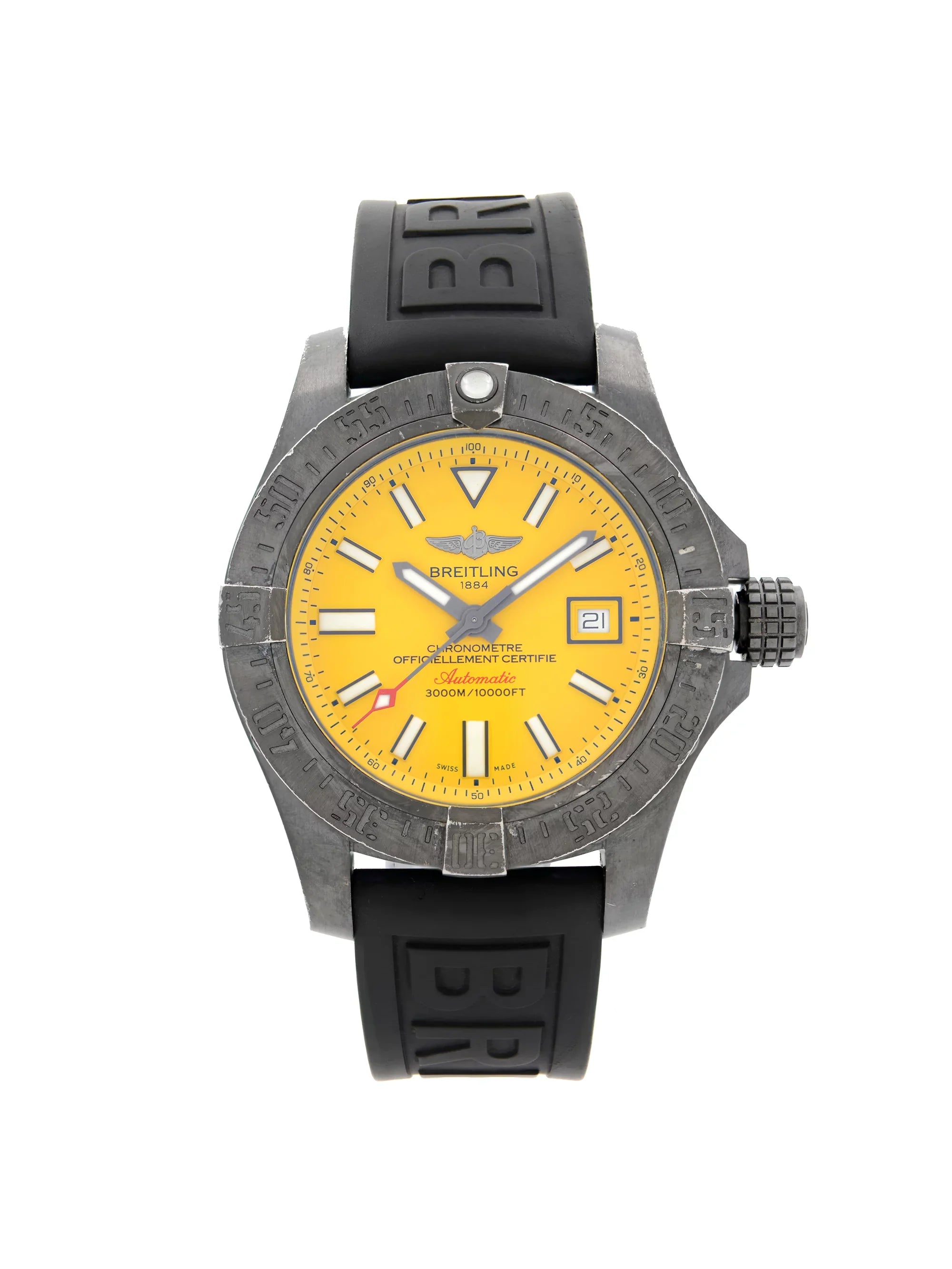 Breitling Avenger II Seawolf Black Steel Automatic Mens Watch M17331E2/I530-153S