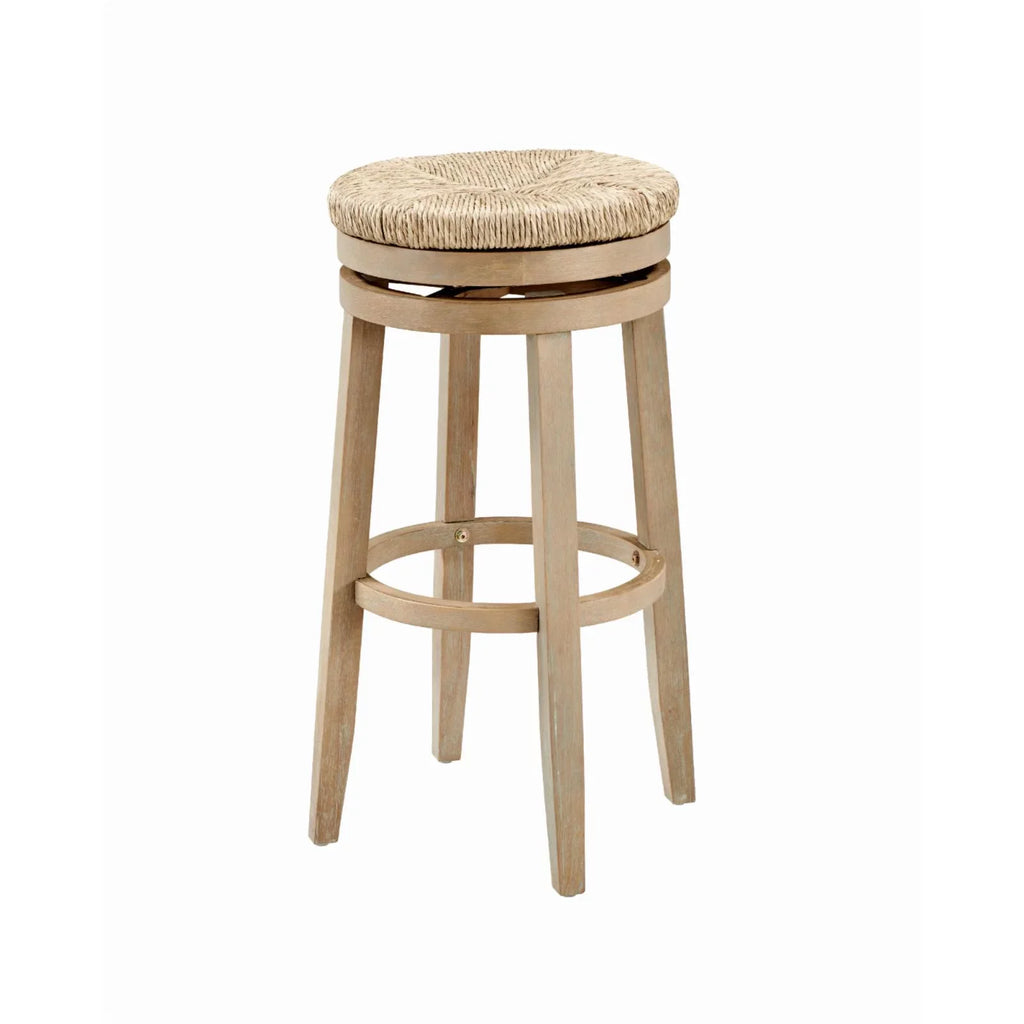 Powell Morgan 31 in. Swivel Bar Stool - Natural with Natural Rush