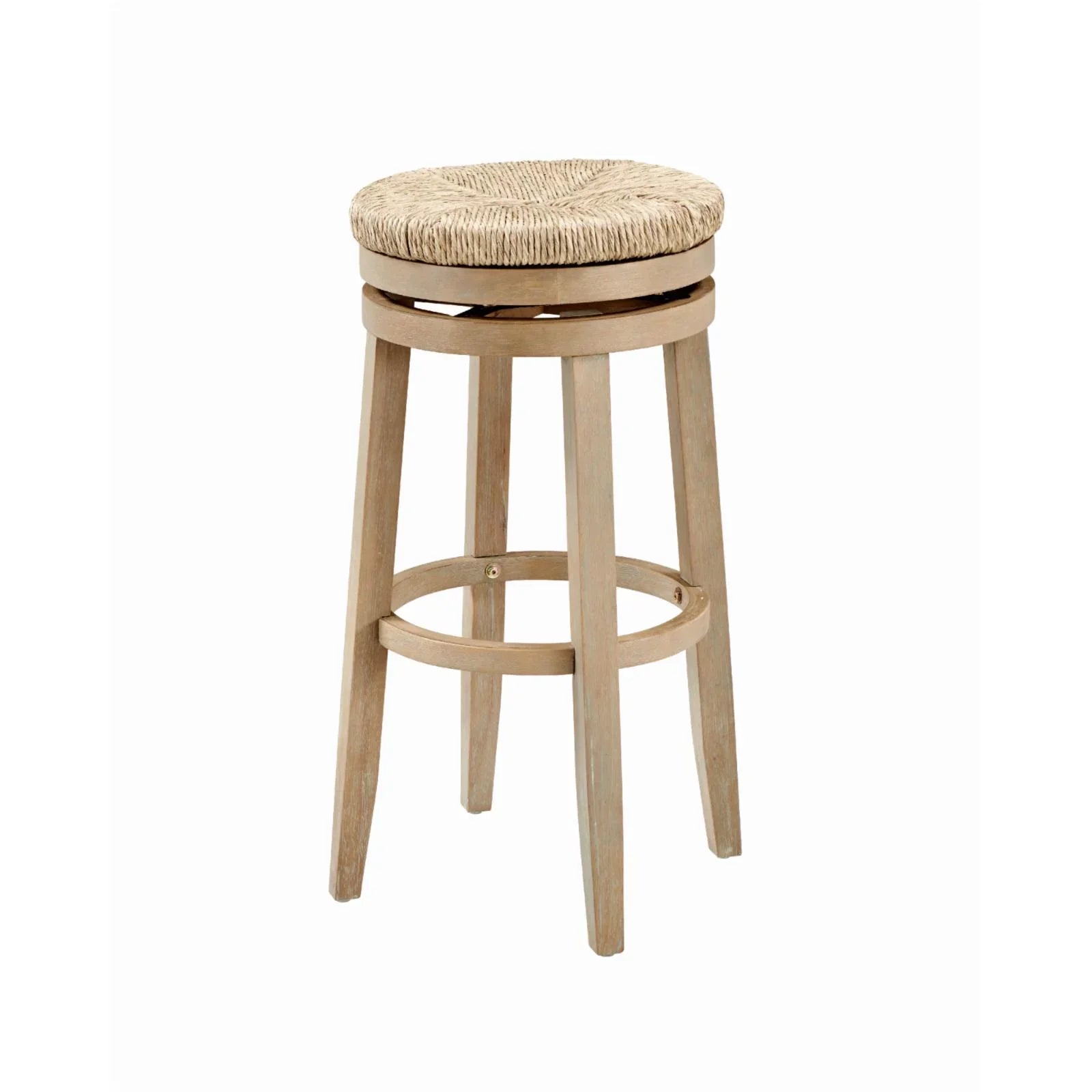 Powell Morgan 31 in. Swivel Bar Stool - Natural with Natural Rush
