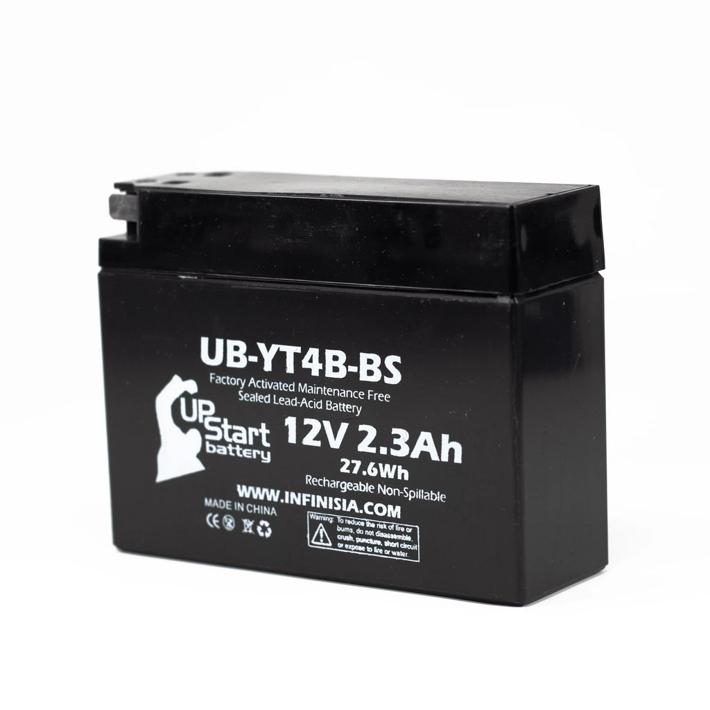 3 Pack - YT4B-BS Battery Replacement for (2.3Ah, 12v, Sealed) Factory Activated, Maintenance Free Battery - Matching with 2015 Yamaha SR400, 2008 Suzuki DR-Z70, 2009 Suzuki DR-Z70