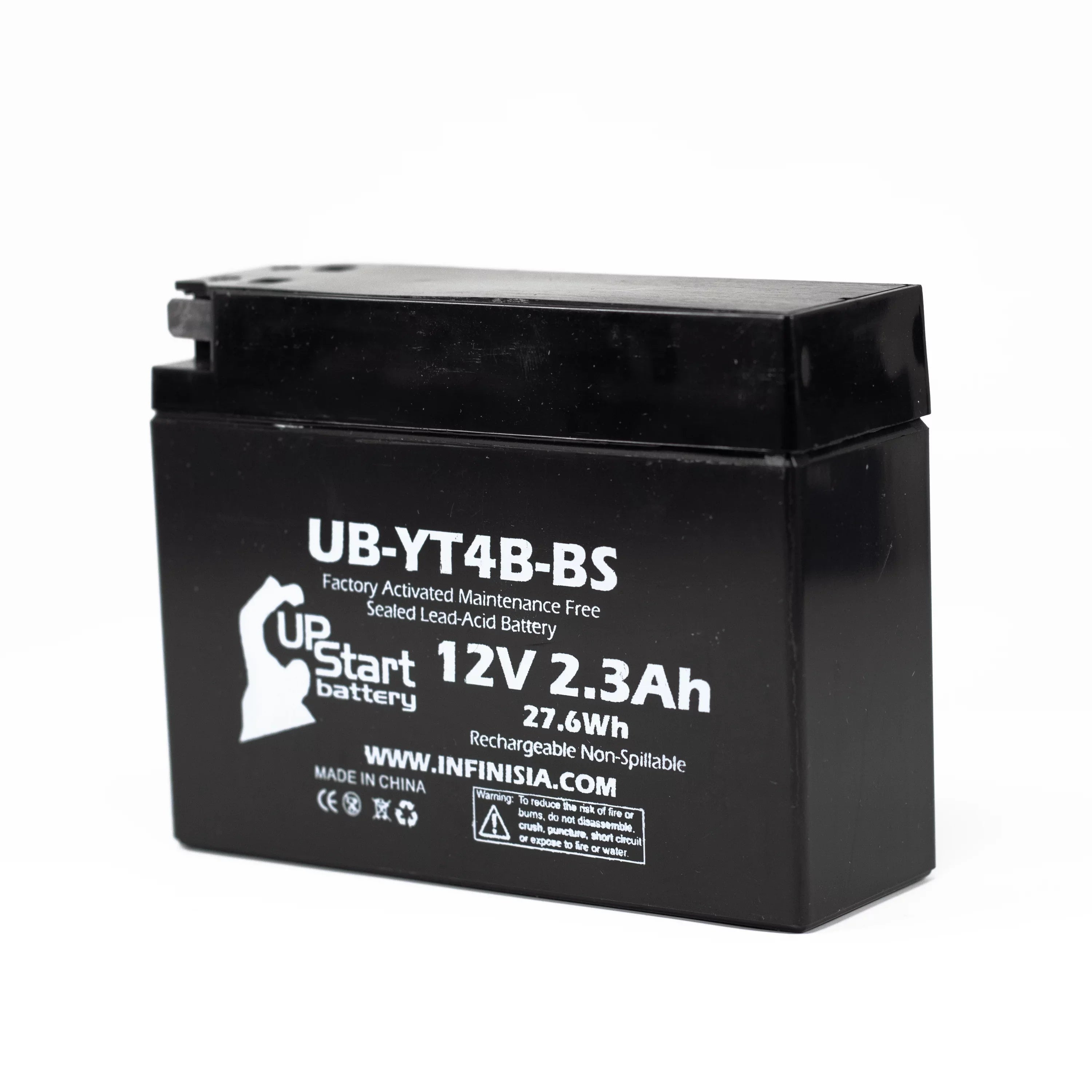 3 Pack - YT4B-BS Battery Replacement for (2.3Ah, 12v, Sealed) Factory Activated, Maintenance Free Battery - Matching with 2015 Yamaha SR400, 2008 Suzuki DR-Z70, 2009 Suzuki DR-Z70