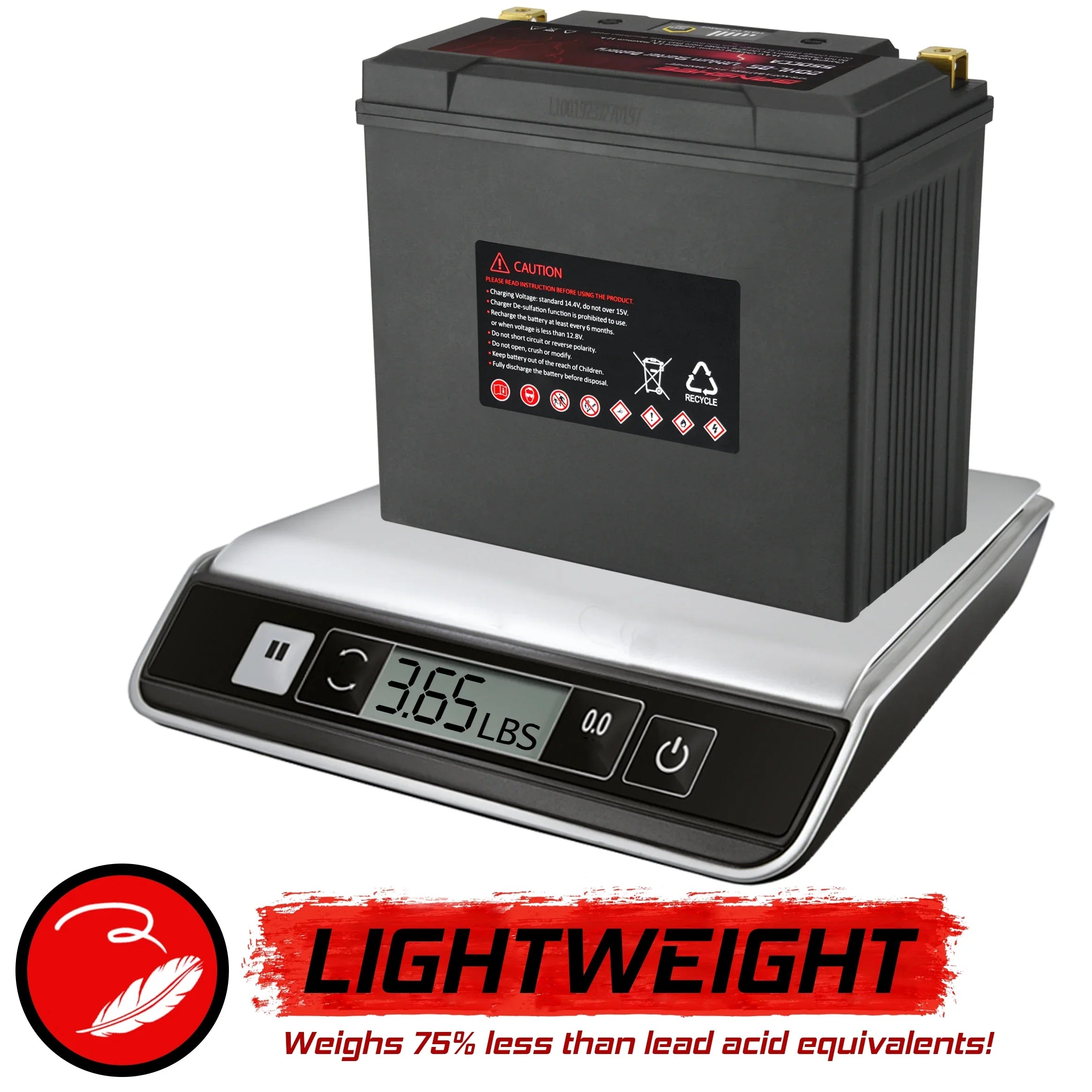 Banshee YTX20L-BS LiFePO4 Motorsports Battery Suitable with CAN-AM Outlander 1000 EFI XT-P 2013 to 2016