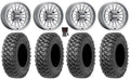 MetalFX Delta Contrast Cut 15" Wheels Gm 32" Alpha Tires Can-Am Maverick X3 / Honda Pioneer 1000 / Talon