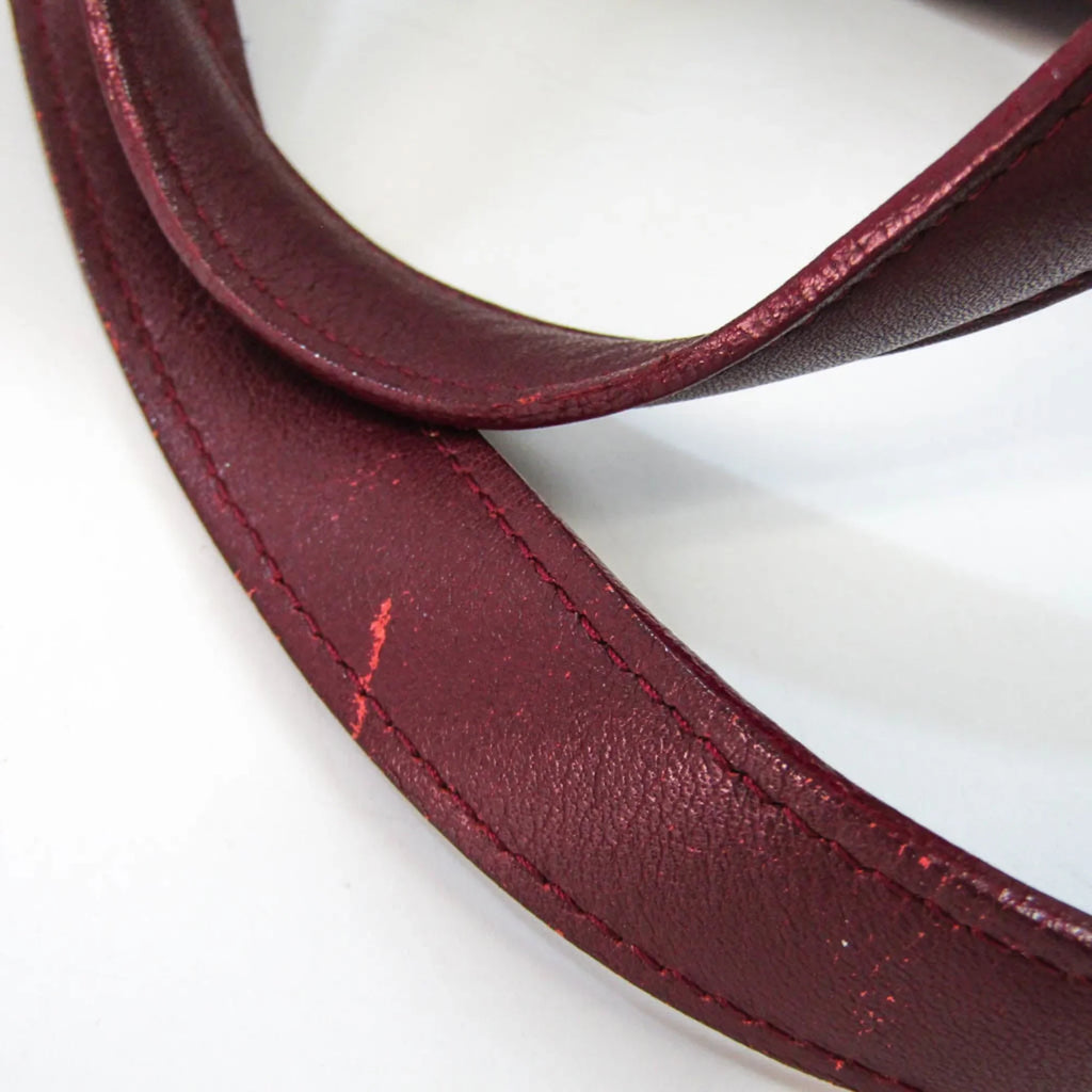 Pre-Owned Cartier Cabochon Women's Leather Tote Bag Bordeaux (Good)