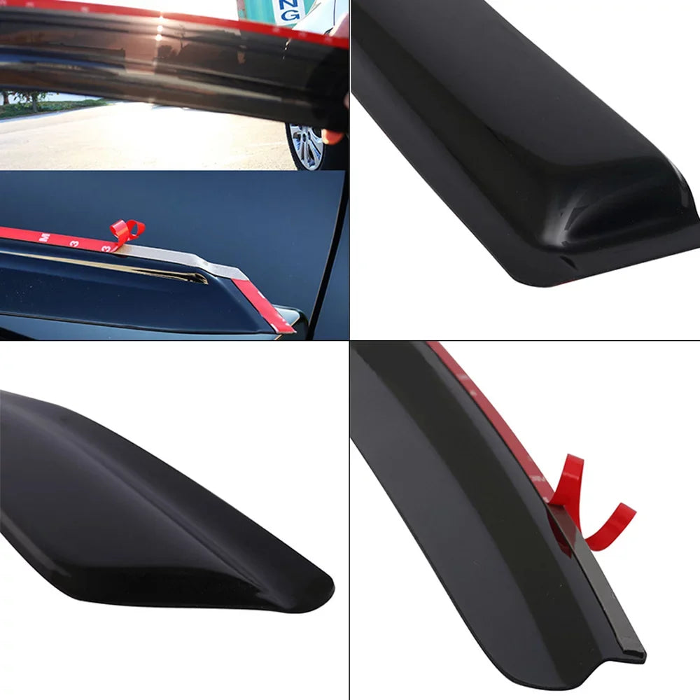 Ikon Motorsports Fitting with 11-19 Ford Explorer Acrylic Window Visors Vent Deflector Rain Guard 4Pc Set Outside Mount 2011 2012 2013 2014 2015 2016 2017 2018