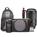 Sony Alpha a7C Full-Frame Mirrorless Camera Black with Tamron 70-180mm Di III VXD Lens Accessory Kit