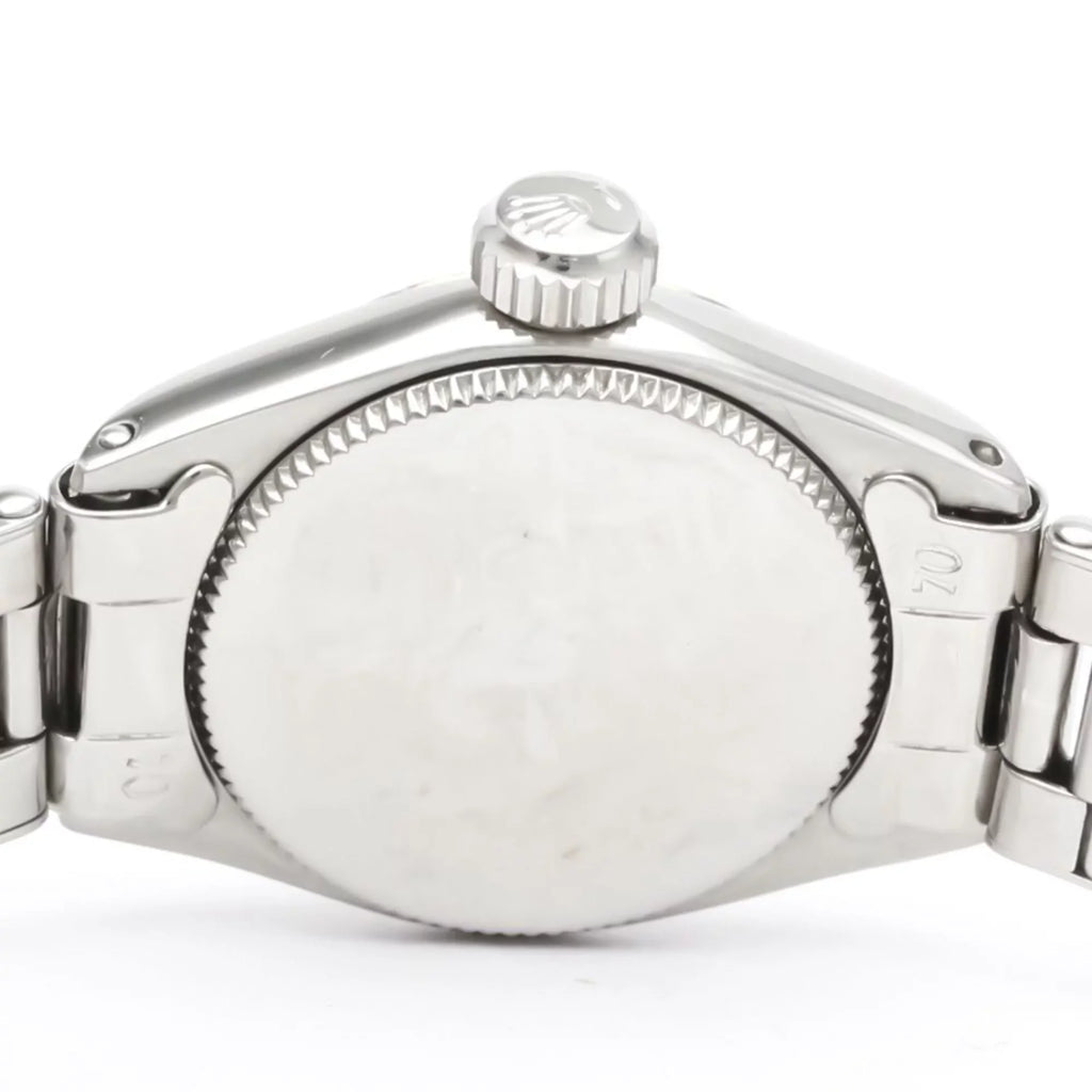 Authenticated Used Vintage ROLEX Precision White Gold Steel Hand-Winding Mens Watch 6525 BF551892