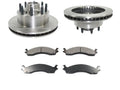 Front Ceramic Brake Pad and Rotor Kit - Fitting with 1999 - 2007 Ford E350 Super Duty 2000 2001 2002 2003 2004 2005 2006