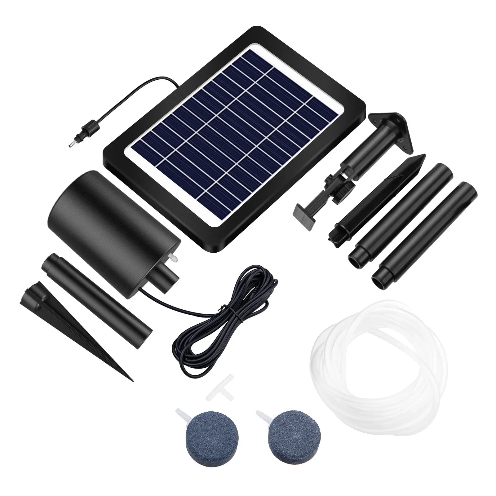 moobody Solar Powered Pond Aerator with Air Pump, 3 Modes 4W, Perfect for Oxygenation in Pond Stock Fishing Hydroponics