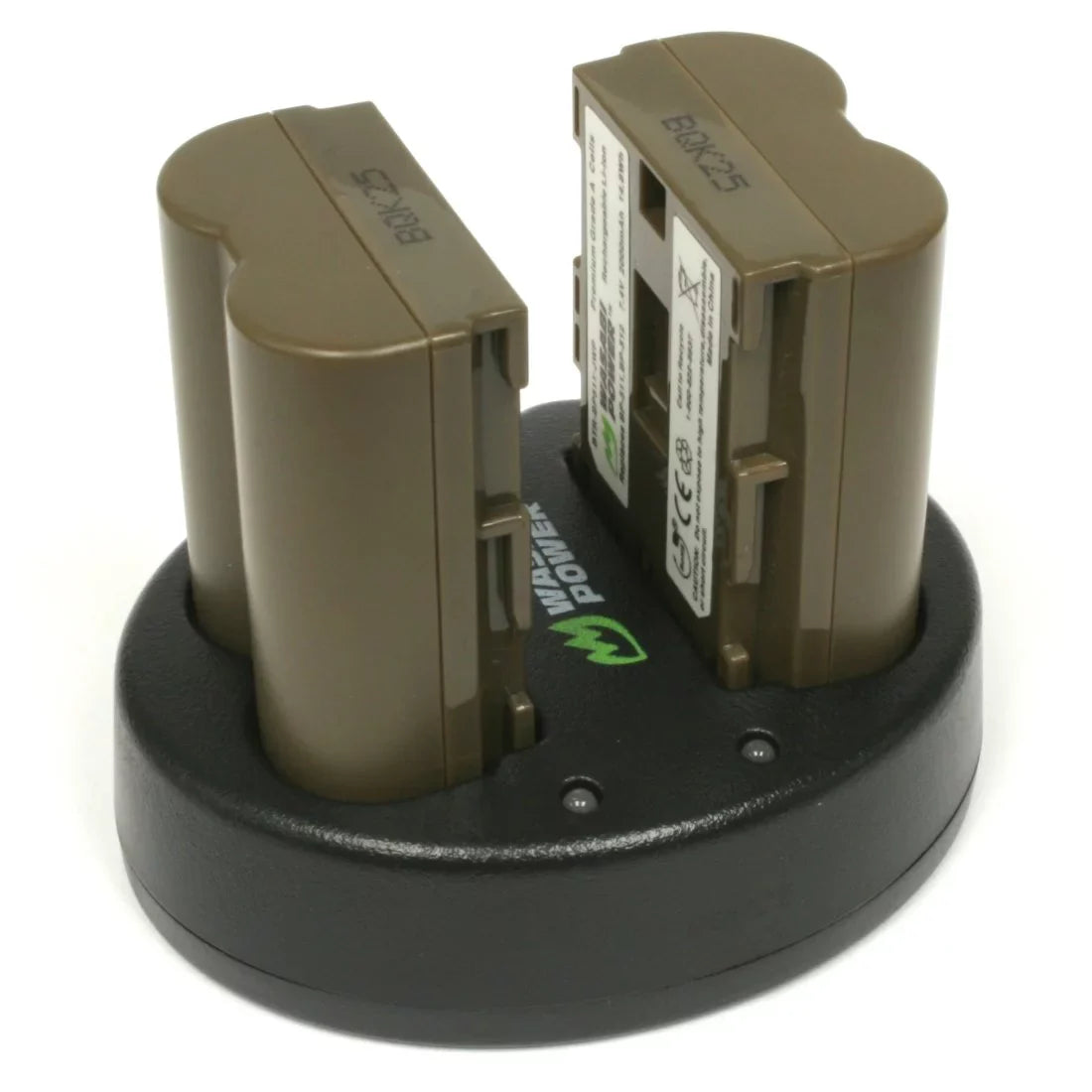 Wasabi Power Battery (2-Pack) and Dual Charger for Canon BP-511, BP-511A, BP-512, BP-514