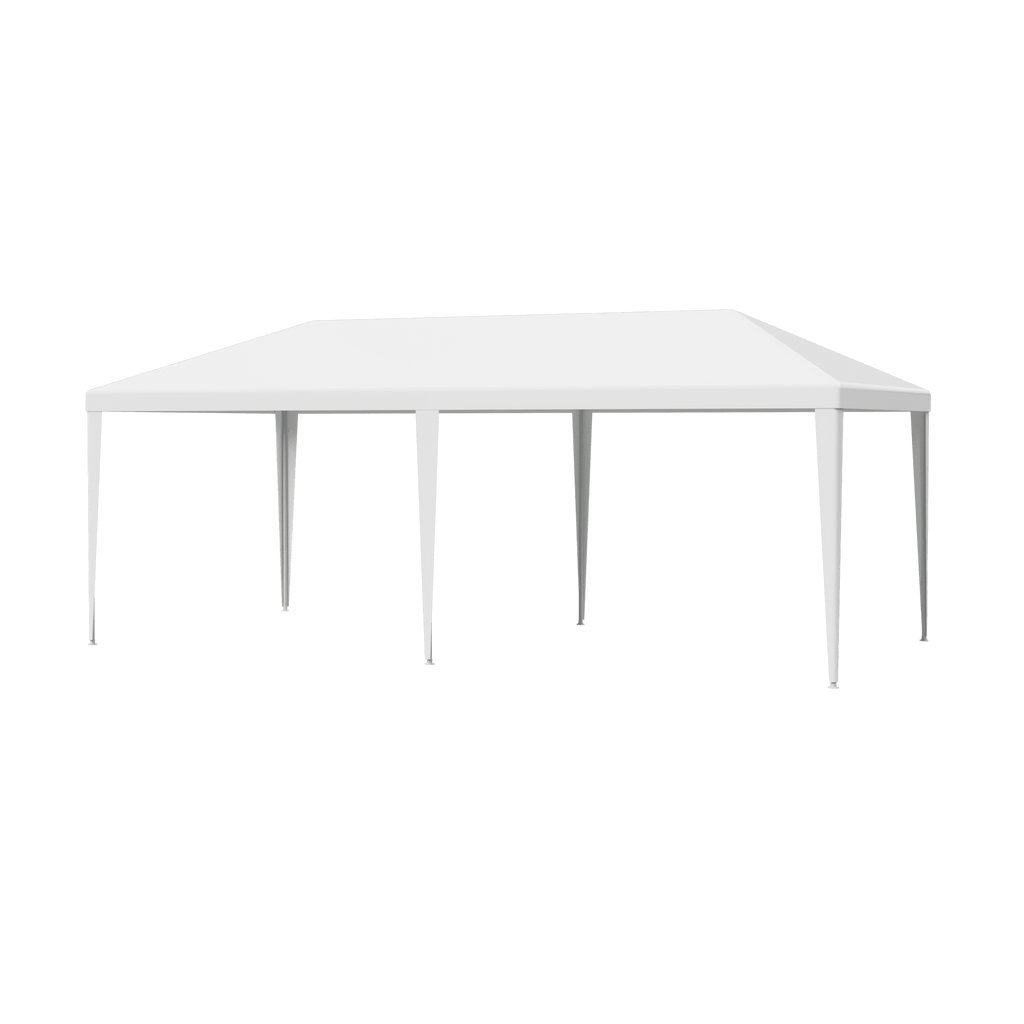 Zeny 10'x20' Outdoor Canopy Party Wedding Tent White Gazebo Pavilion with 6 Side Walls, 8.00, Event Canopies