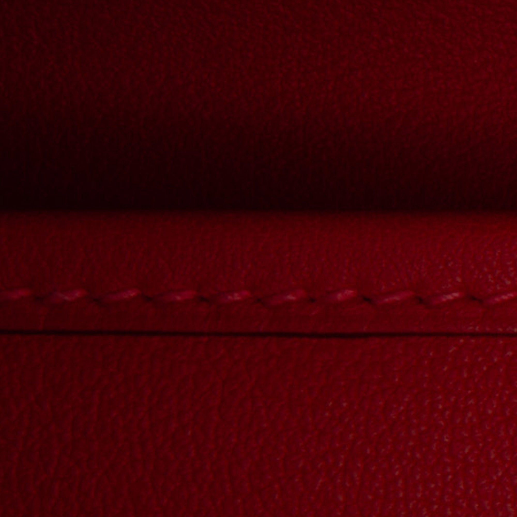 Pre-Owned Authenticated Hermès Swift Jige Duo Wallet Calf Leather Red Long Wallets Unisex (Good)