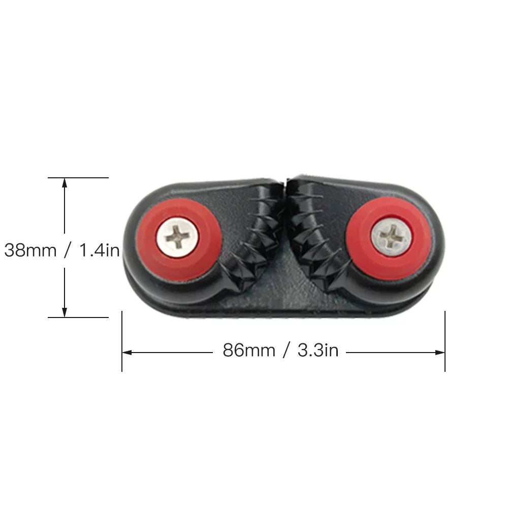 2PCS Kayak Cam Cleat Watercraft Canoe Sailing Watercraft Dinghy Aluminum Cam Cleats Fast Entry Kayak Cleats
