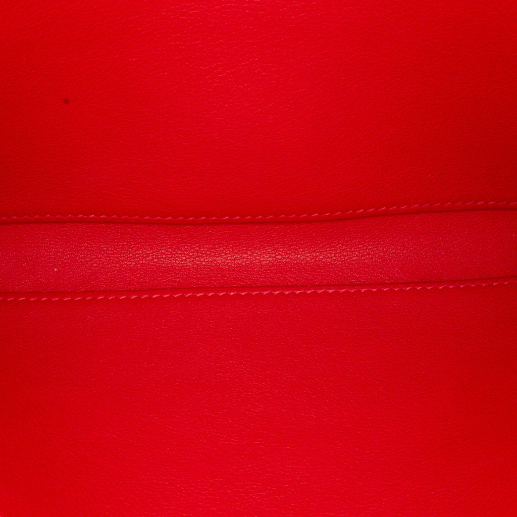 Pre-Owned Authenticated Hermès Swift Jige Duo Wallet Calf Leather Red Long Wallets Unisex (Good)