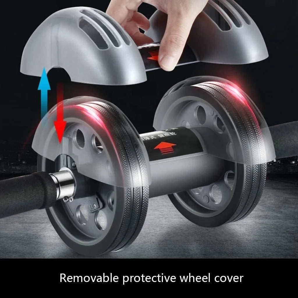 for Core Workouts Abdominal Exercise Roller Automatic Rebound Dual Wheel Fitness Equipmen Trainer at Gym Or Home Beginner BY DCJA