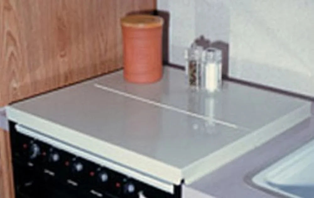 Camco 43557 Stove Top Shield White - Features a Universal Fit
