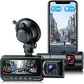 TOGUARD 4K Dual Dash Cam GPS WiFi Car Camera, 2160P+1080P Dashcam Front and Inside IR Night Vision, 3.16” IPS Screen, Night Vision, 170°Wide Angle, WDR, 24H Parking Mode