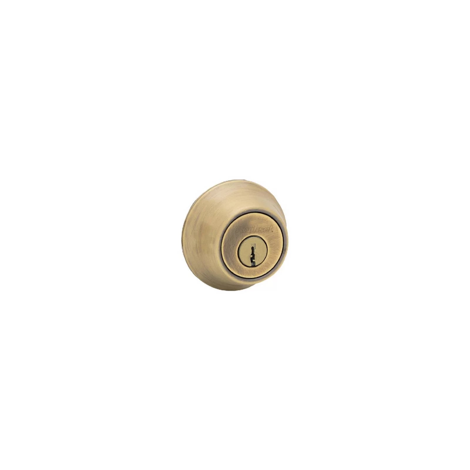 Kwikset 665 5 CP SMT RCAL RCS K6 Security Double-Cylinder Deadbolt, Antique Brass - Quantity 1