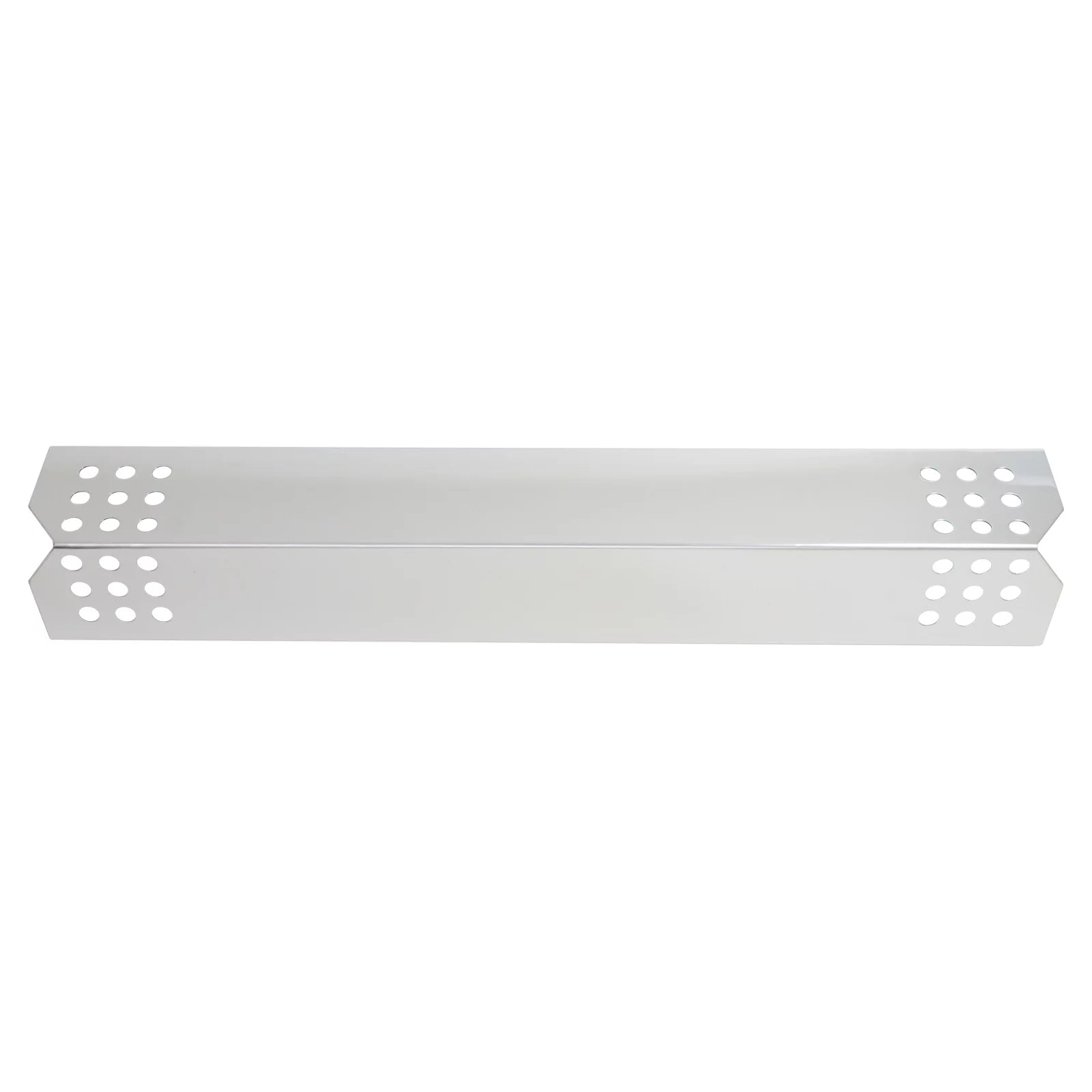 2-Pack BBQ Grill Heat Shield Plate Tent Replacement Parts for Jenn Air 720-0709B - Matching Barbeque Stainless Steel Flame Tamer, Flavorizer Bar, Vaporizer Bar, Burner Wrap 16 1/8"