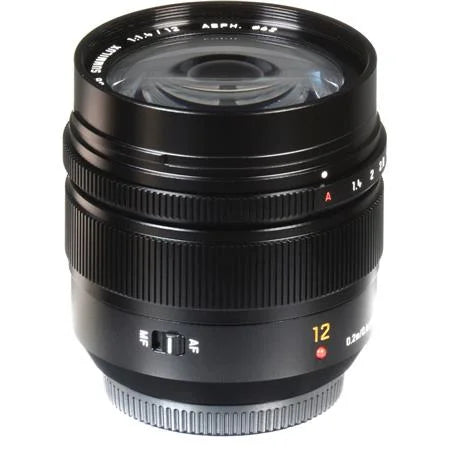Lumix G Leica DG Summilux 12mm f/1.4 Aspherical Lens for Micro Four Thirds, Black