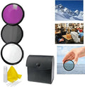 Sony Alpha A6000 Appropriate 3-Piece Multiple Coated Filter Kit 49mm + 3pc Cleaning Kit