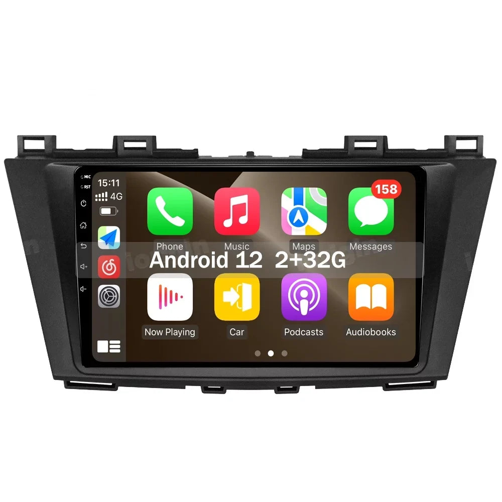 Android 12 Car Radio GPS Stereo Player CarPlay For Mazda 3 2010-2013 2+32G+CAM
