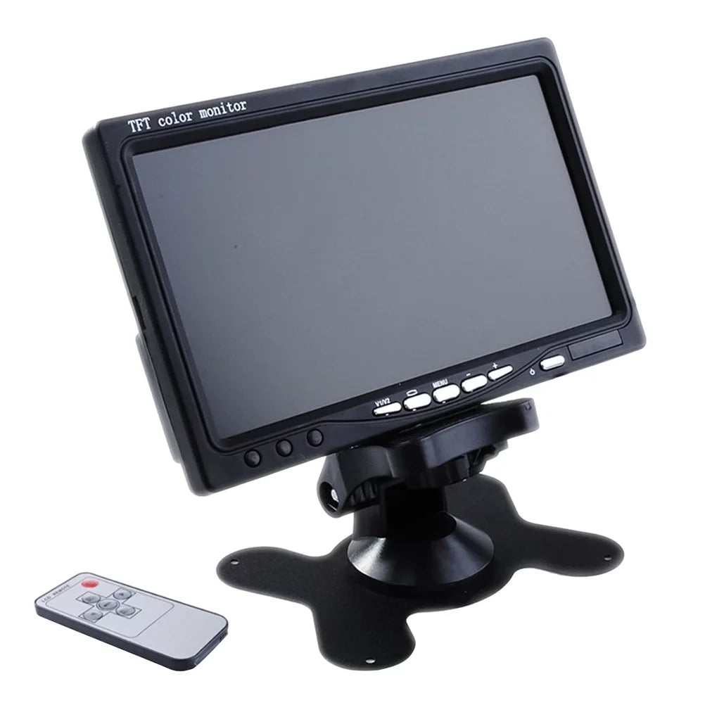 Backlight Color Mirror Monitor For Car Reverse Rear View Backup Camera Car Dvd Serveillance Camera (Black) 7" Tft Lcd