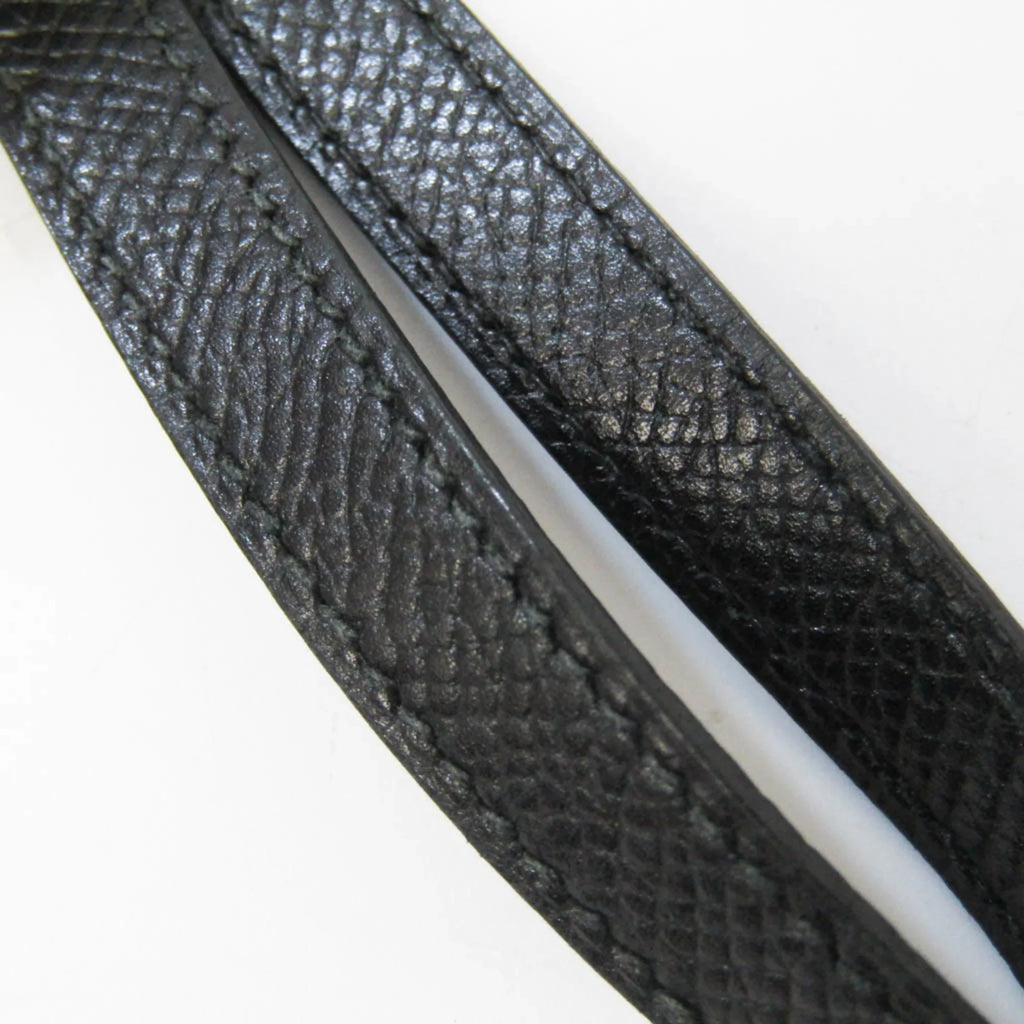 Pre-Owned Hermes Travel Case Men,Women Epsom Leather Long Wallet (bi-fold) Black (Good)