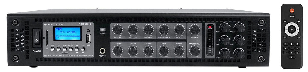 (3) JBL CONTROL 88M 8" Commercial 70v Outdoor Landscape Speakers + Amplifier
