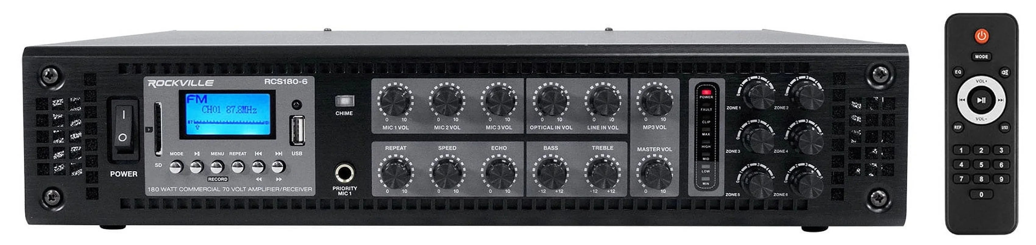(3) JBL CONTROL 88M 8" Commercial 70v Outdoor Landscape Speakers + Amplifier