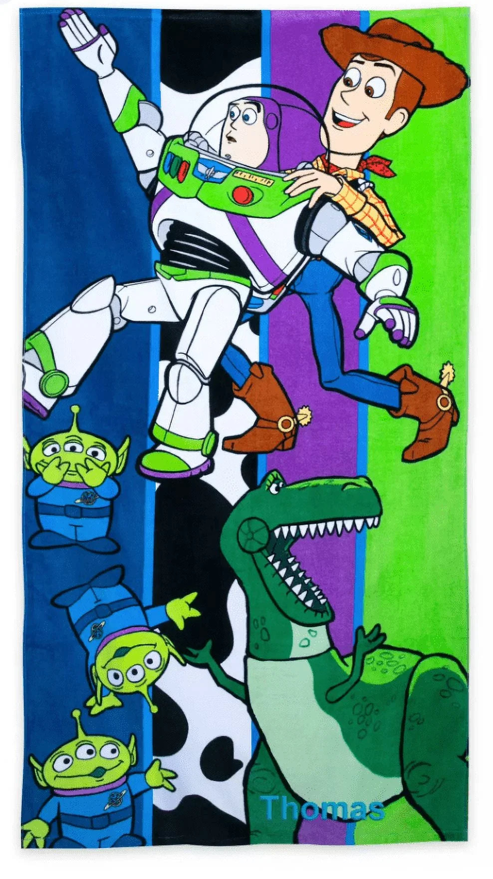 Disney Parks Toy Story Woody Buzz Rex Beach Towel New With Tag