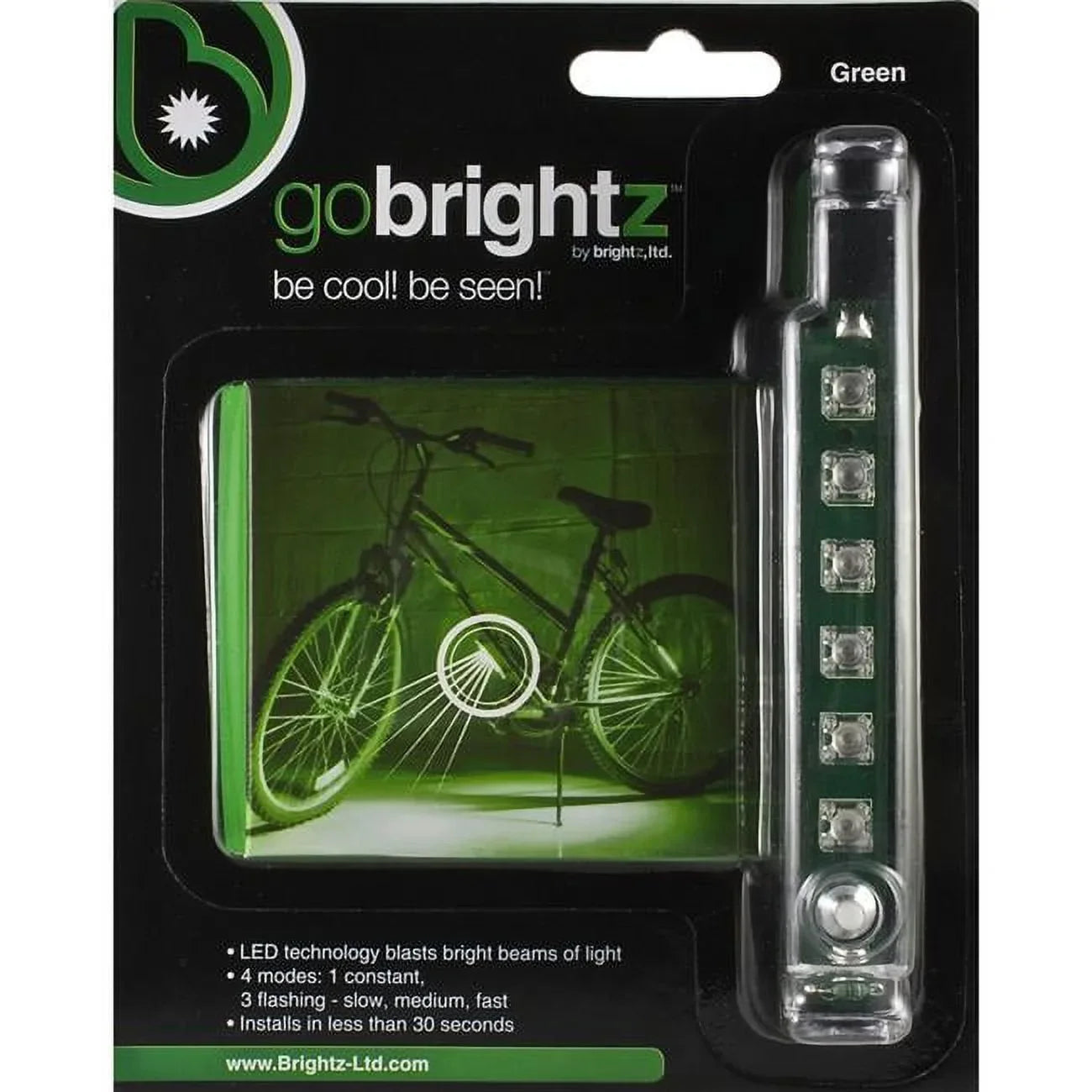 Brightz Gobrightz Under Bike LED Light Green