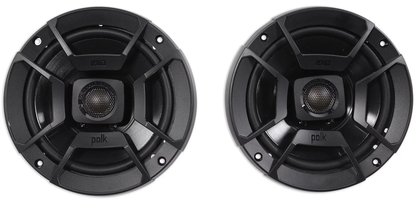 1998-2013 Harley Davidson Touring 6.5" 300w Polk Audio Speakers w/Adapter Plates
