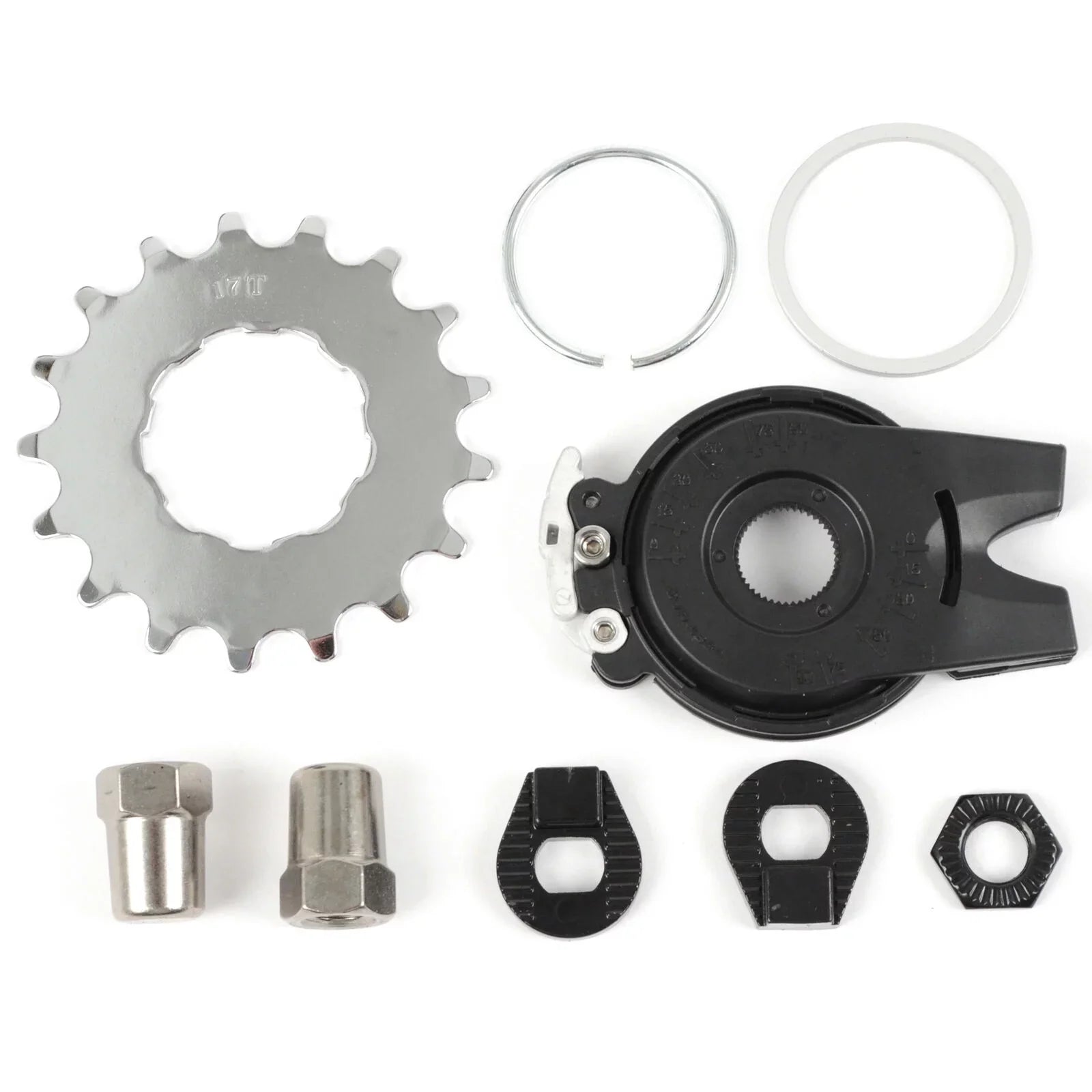 NuVinci N380 CVP Internal Gear Bicycle Rear Hub Silver 32h Rim Brake // New C8