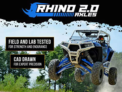 SuperATV Heavy Duty Rhino 2.0 FRONT LEFT Axle for 2020+ Kawasaki Teryx KRX 1000|1 Front Left Axle|Stronger Than Stock|AX-4-88-FL-0-DT
