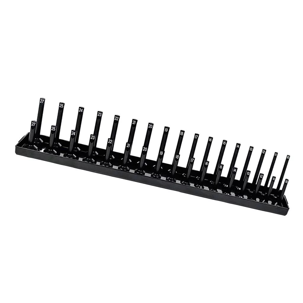 s/set Metric Socket Tray Rack Holder Storage Tool Organizer 1/4'' 3/8'' 1/2''