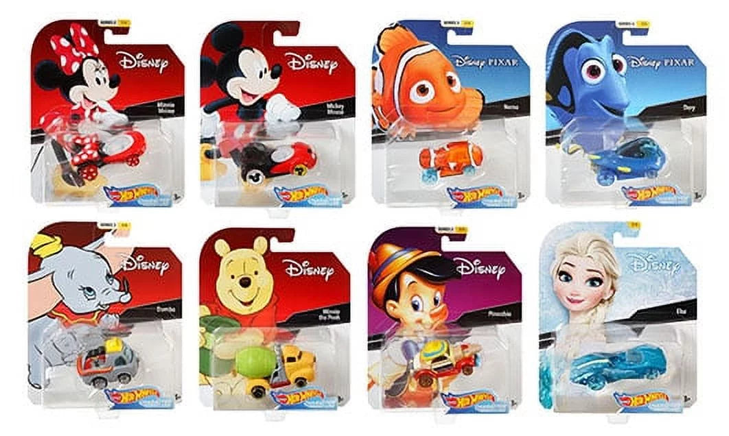 Hot Wheels 2019 Disney Pixar Car Vehicle Playset (8 Pieces)