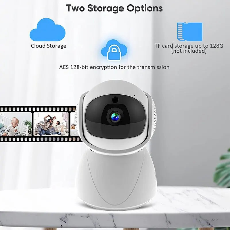 WIFI PTZ Camera IP CCTV Security Protector Surveillance Wireless Camera Smart Auto Tracking Baby Monitor with Google Alexa