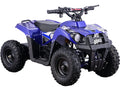 MotoTec Monster 36V 500W Kids Battery Powered ATV Four Wheeler Blue