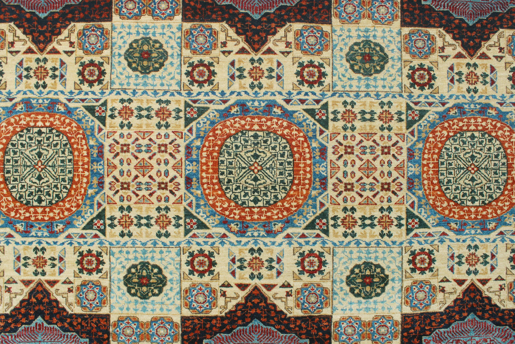 Aria Stephen Ivory/Blue Runner, 9'10" x 13'4"