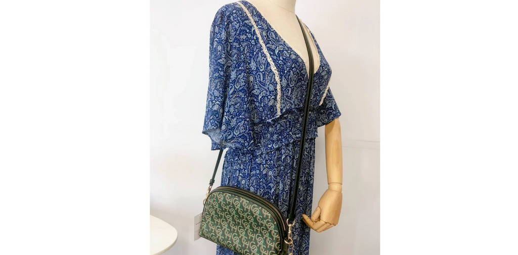 Coach CF343 Madi Crossbody With Coach Monogram Print IN Green