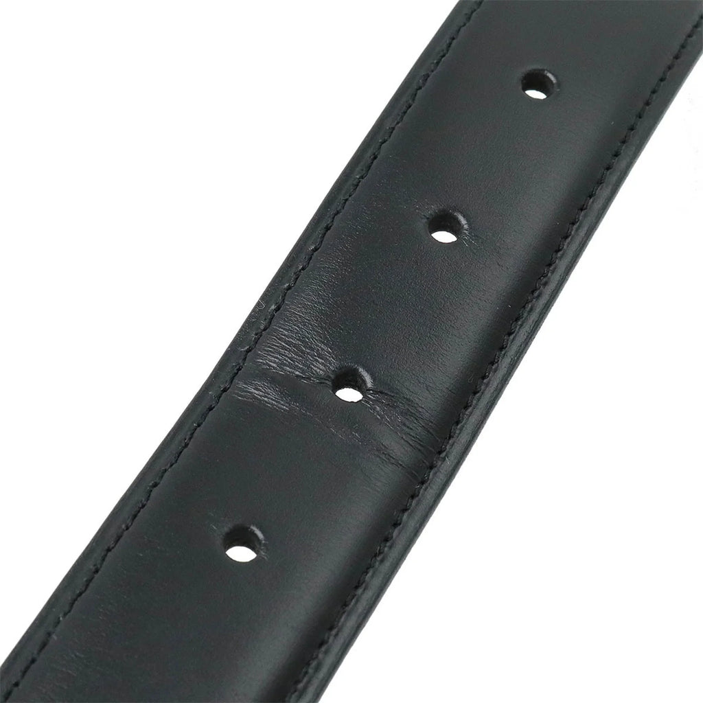 Pre-Owned Cartier Belt Leather Black Actual size approx. 109.5cm L5000011 (Like New)