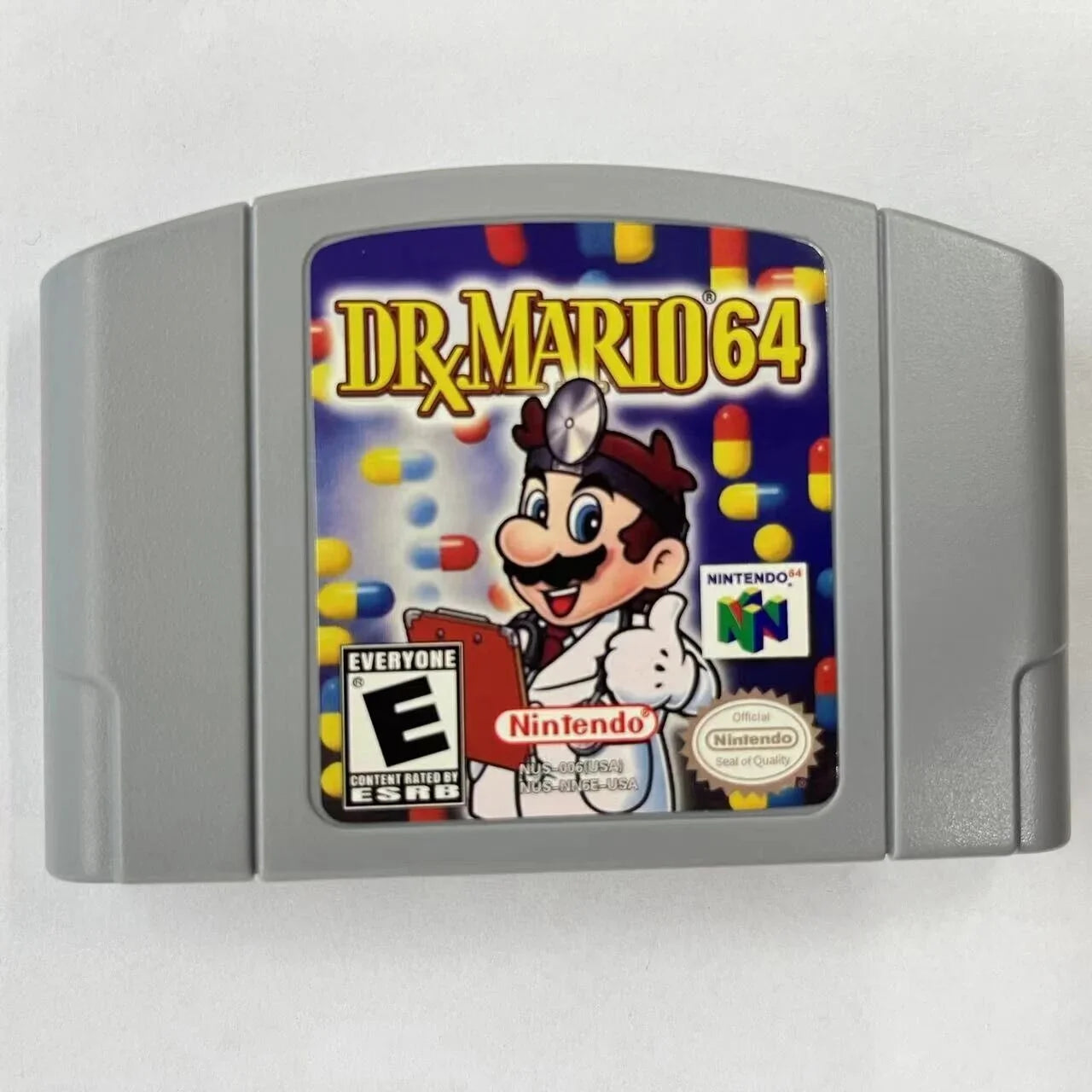 Dr. Mario 64 Video Game Cassette Card for Nintendo N64 Console U.S.A. version -