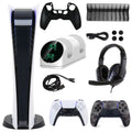 Sony PlayStation 5 Digital Console with Extra Gray Camo Dualsense Controller and Accessories Kit