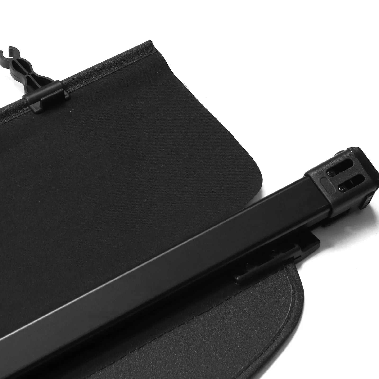 Ikon Motorsports Cargo Wrap Fitting With 2014-2018 Subaru Forester (Only Fit Automatic Rear Gate) PVC & Aluminum Rod Black Security Rear Trunk Protection Security Retractable Shield