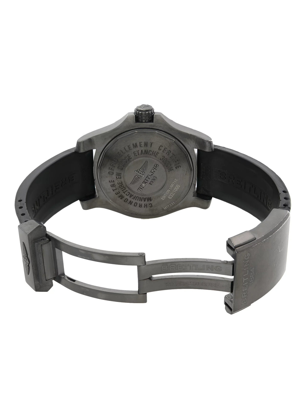 Breitling Avenger II Seawolf Black Steel Automatic Mens Watch M17331E2/I530-153S