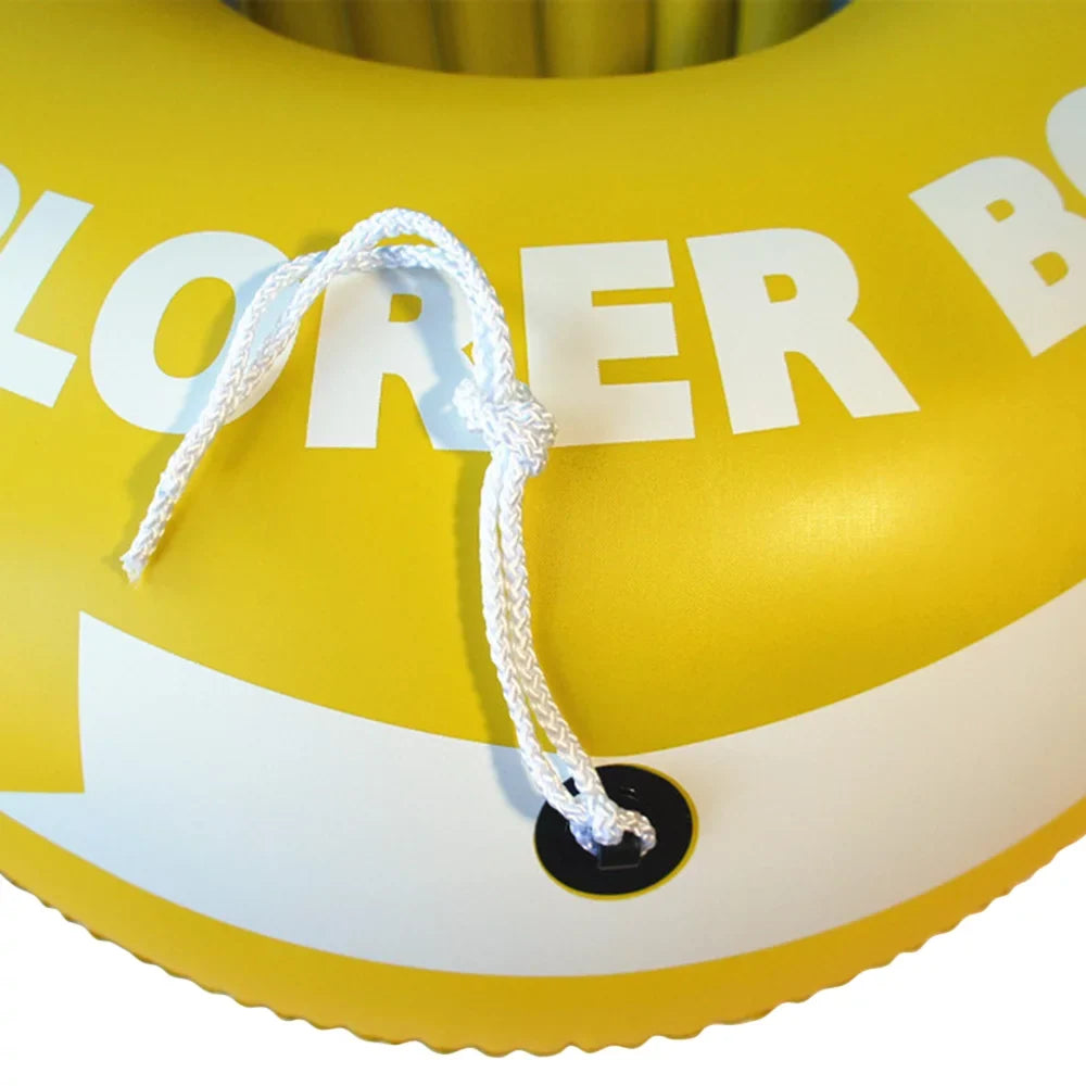 Arealer Inflatable Ship Fishing Craft for 1 Adult & 1 Child Summer Fun Watercraft Canoe Kayak